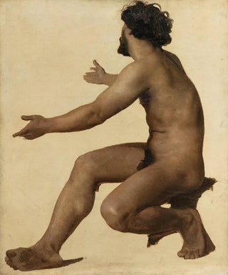 William Bouguereau - Etude dhomme les bras tendus huile sur toile.webp