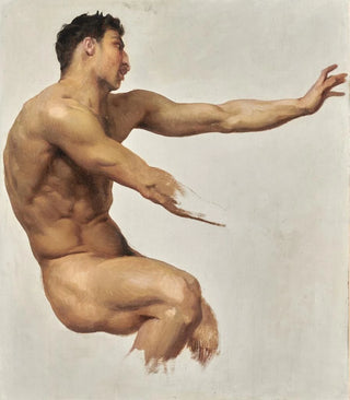 William Bouguereau - Study Of Satyr For Nymphs And Satyr.webp