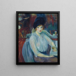 William James Glackens - Caf Lafayette Portrait of Kay Laurell.webp