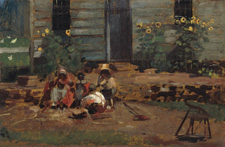 Winslow Homer - Sketch of a Cottage Yard.webp