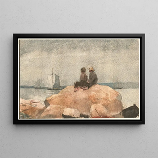 Winslow Homer - Two Boys Watching Schooners.webp