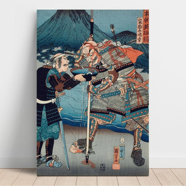 Maalauksen jäljennös Yamamoto Kansuke Haruyuki - Utagawa Kuniyoshi