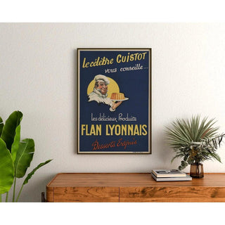 de l'affiche vintage - Les Délicieux Produits Flan Lyonnais