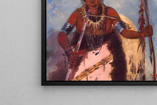 Taidetuloste | Notch-ee-nng-a No Heart Called White Cloud Chef de la tribu - George Catlin