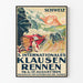 Vintage Juliste Kansainvälinen Klausenrennen Autokilpailu 1924 Sveitsi