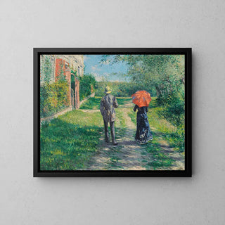 Reproduction tableau | Chemin Montant - Gustave Caillebotte | Poster - Toile - Aluminium
