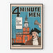 Vintage juliste 4 Minute Men - Washingtonin viesti