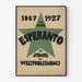 Vintage Juliste Esperanto 1887-1927 Vihreä Tähti