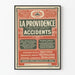 Juliste La Providence Vakuutus Onnettomuudet Pariisi 1910