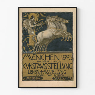 Kansainvälisen taidenäyttelyn München 1905 secession juliste