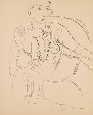 Femme au collier, 1925 – dessin d’Henri Matisse