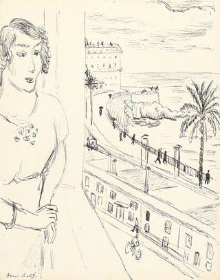 Femme près de la fenêtre, Nice, 1921 – dessin d’Henri Matisse