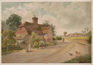 A Bowers - Scene in an English village.webp