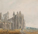 Abbaye de Melrose en Écosse - Thomas Girtin — näkymä teoksesta