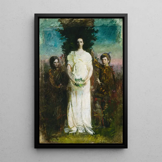 Abbott Handerson Thayer - My Children Mary Gerald and Gladys Thayer.webp