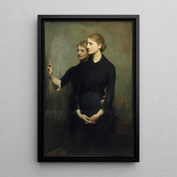 Sisarukset - Abbott Handerson Thayer — kehystetty taideteos seinällä