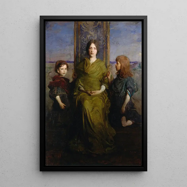 Maalauksen jäljennös Neitsyt kirkkaudessa - Abbott Handerson Thayer