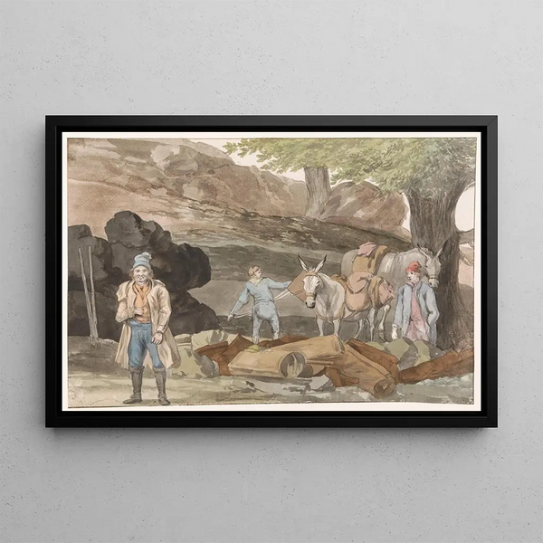 AbrahamLouisRodolphe Ducros - Oponthoud bij de Grotte delle Capre aan de grens bij Nemorosa en Fredda.webp