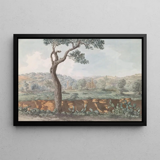 AbrahamLouisRodolphe Ducros - Rune van Castor en Pollux tempel binnen muren van oude Agrigento.webp