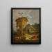 Cour de ferme avec pigeonnier - Abraham Bloemaert — kehystetty taideteos seinällä