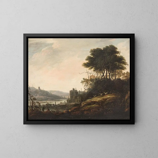 Maisema - Abraham Bloemaert — kehystetty taideteos seinällä