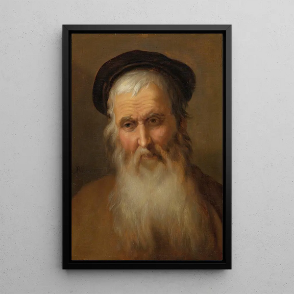 Muotokuva vanhuksesta - Abraham Bloemaert — kehystetty taideteos seinällä