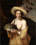 Bergère avec un bol de raisins - Abraham Bloemaert — näkymä teoksesta