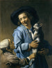 Nuoret leikkivät kissan kanssa - Abraham Bloemaert — näkymä teoksesta