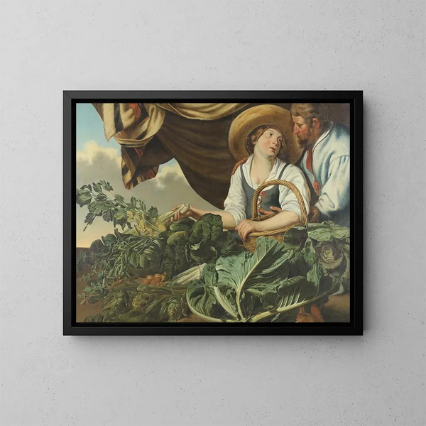Vendeur de légumes - Abraham Bloemaert — kehystetty taideteos seinällä