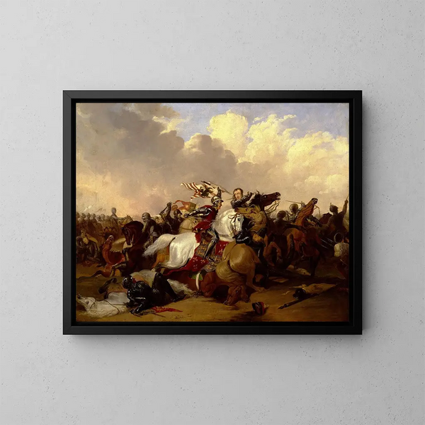 Bataille de Bosworth - Abraham Cooper — kehystetty taideteos seinällä