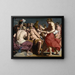 Venus réprimande Jupiter - Abraham Janssens — kehystetty taideteos seinällä