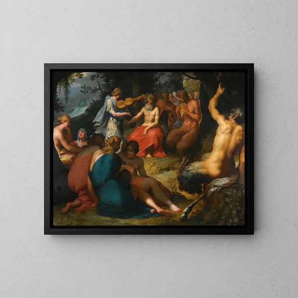 Le Jugement de Midas - Abraham Janssens — kehystetty taideteos seinällä