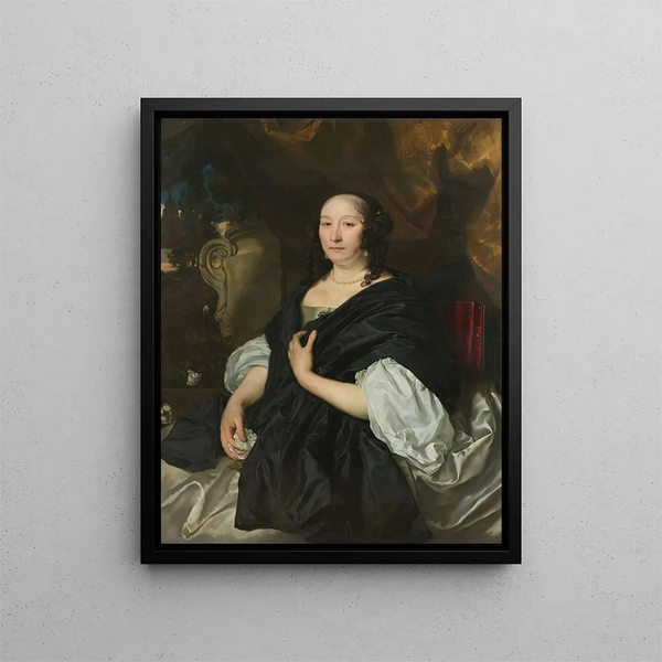 Catharina van der Voort - Abraham Lambertsz van den Tempel — kehystetty taideteos seinällä