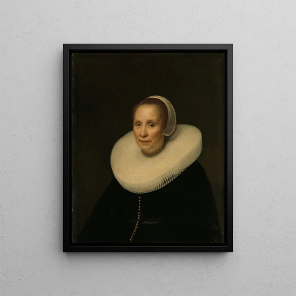 Portrait d'une femme - Abraham Lambertsz van den Tempel — kehystetty taideteos seinällä