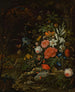 Fleurs et petites créatures Vanitas - Abraham Mignon — näkymä teoksesta