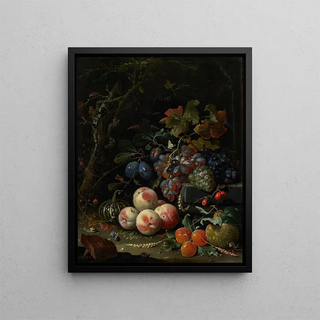 Abraham Mignon - Still Life with Fruits Foliage and Insects.webp
