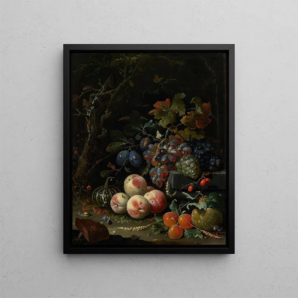 Abraham Mignon - Still Life with Fruits Foliage and Insects.webp