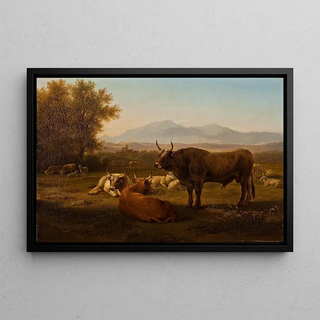 Abraham Teerlink - Landscape With Cattle.webp