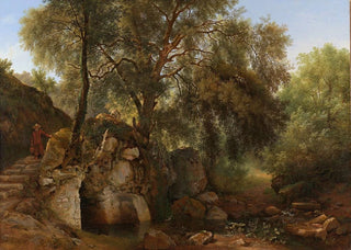 Abraham Teerlink - View in the Park of the Villa Chigi at Ariccia.webp