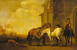 Abraham Van Calraet - Halt at an Inn.webp