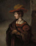 Saskia van Uylenburgh, taiteilijan Rembrandt - Abraham van Dijck — näkymä teoksesta