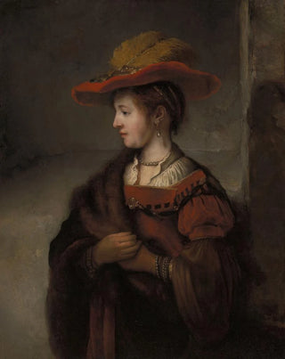 Abraham Van Dijck - Saskia van Uylenburgh the Artist Rembrandts Wife.webp