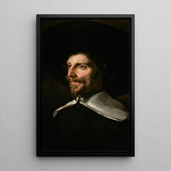 Abraham de Vries - Portrait of a Man in a Hat.webp