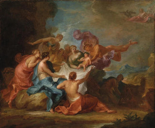 Nuoren Jupiterin kasvatus - Abraham van Diepenbeeck — näkymä teoksesta