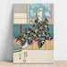 Maalauksen jäljennös Näyttelijä roolissaan Ashikaga Yorikane Date Kurabe Okuni Kabuki - Utagawa Kuniyoshi