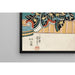 Maalauksen jäljennös Näyttelijä roolissaan Ashikaga Yorikane Date Kurabe Okuni Kabuki - Utagawa Kuniyoshi