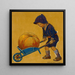 Kiitospäivän - Jessie Willcox Smith — kehystetty taideteos seinällä