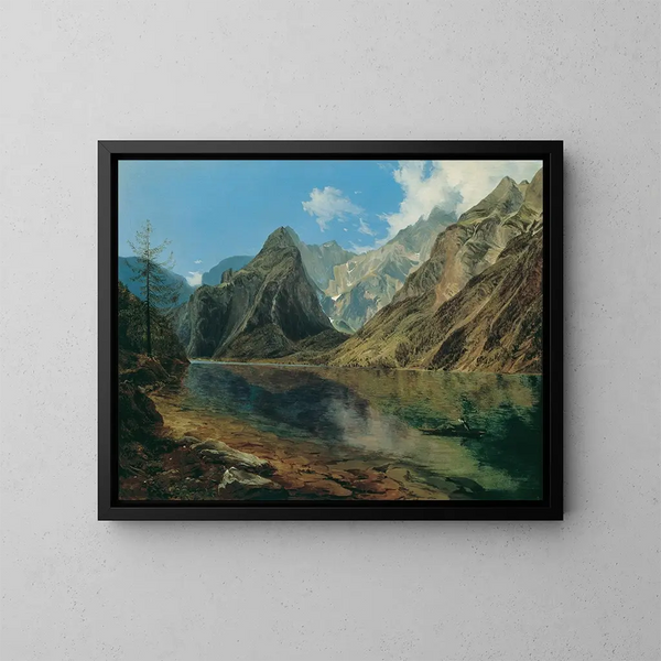 Le lac Königsee avec le Watzmann - Adalbert Stifter — kehystetty taideteos seinällä