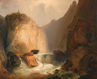 Adalbert Stifter - Felspartie  Moldauenge bei Hohenfurt.webp