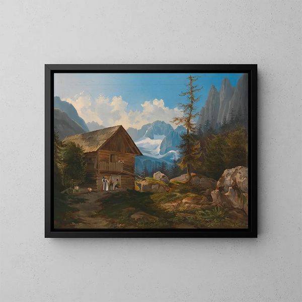 Gosau-laaksossa, Itä-Austria - Adalbert Stifter — kehystetty taideteos seinällä